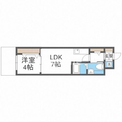 LaCASA玉造の物件間取画像